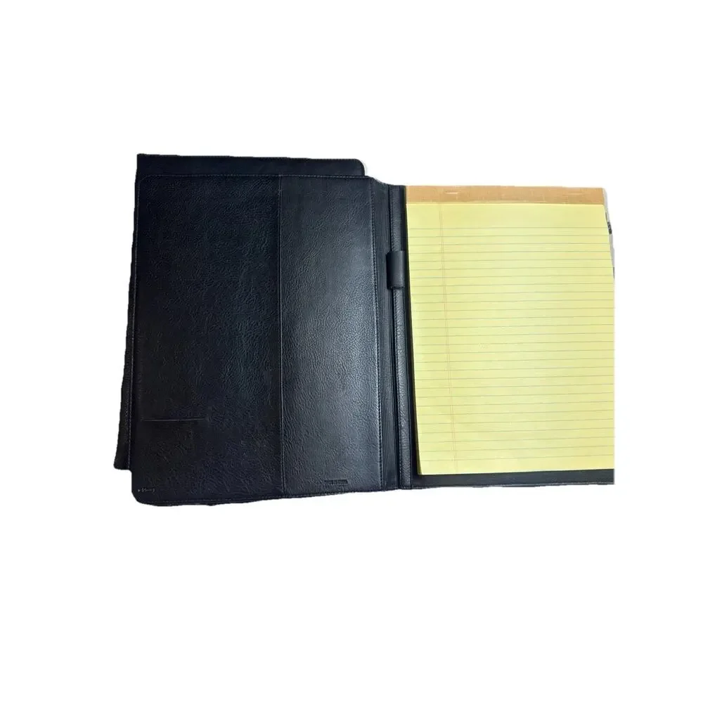 Disney Mickey Mouse Black Leather Portfolio Cover for 5 x 8 small legal pads (2)